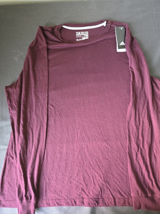adidas Tops - Adidas Women's Long Sleeve Crewneck Top — Burgundy